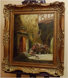 POLECAMY! PRZED OBERŻĄ ~ MAX OHMAYER *1903 (Akademie in München)