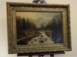 OBRAZ Z OKRESU ROMANTYZMU NIEMIECKIEGO - AUTOR NIEZNANY 1870 ROK