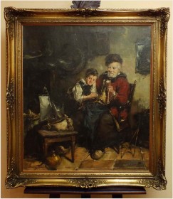 DZIADEK Z WNUCZKIEM! DICKMEIS GERHARD (Heinsberg 1918 – 1978 Jülich)