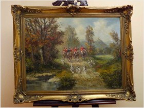 POLECAMY! WYJAZD NA POLOWANIE - WLADIMIR GRECHOW (*1917 IN MOSCOW)