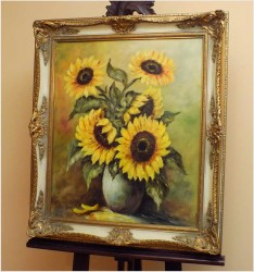 POLECAMY! SŁONECZNIKI W WAZONIE - TEKLA ELZER ( Deutsche maler)