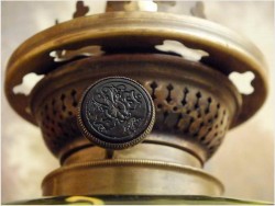 LAMPA NAFTOWA, CUEILLETTE DE POMMES - Henryk KOSSOWSKI (1855-1921), polski rzeźbiarz