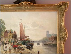 Polecamy Arcydzieło! Targ Kwiatowy w Amsterdamie - F. Max RICHTER-REICH (1896-1950)
