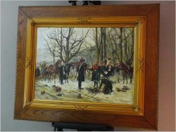 MALARSTWO BATALISTYCZNE, MELDUNEK - THEODOR BREIDWISER (WIEDEŃ, 1847-1930)