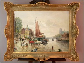 Polecamy Arcydzieło! Targ Kwiatowy w Amsterdamie - F. Max RICHTER-REICH (1896-1950)