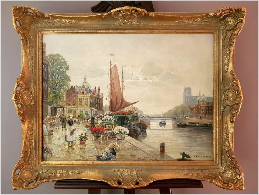 Polecamy Arcydzieło! Targ Kwiatowy w Amsterdamie - F. Max RICHTER-REICH (1896-1950)