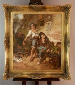 Polecamy Arcydzieło Aukcyjne! Dziewczyna i Chłopak - Dickmeis Gerhard (1918 - 1978)