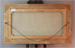 MALARSTWO SZPACHLOWE!!! LAGO MAGGIORE ASCONA - Constantino PROIETTO (1910-1979)