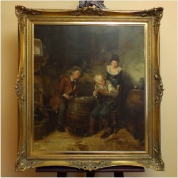 POZYCJA GODNA POLECANIA! GRA W KARTY - DICKMEIS GERHARD (Heinsberg 1918 – 1978 Jülich)