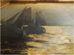 RARYTAS! NOKTURN MARYNISTYCZNY ! org HELMUT KALUZA 1912-1984 HAMBURG