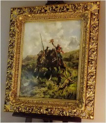Orientalizm w Malarstwie! Beduińscy Jeźdźcy - John Lewis Shonborn (1855 - 1931)