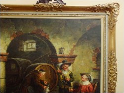 MALARSTWO AUKCYJNE! DEGUSTACJA WINA! org HEIN VAN DOREN ur. 1930r (ROZMIAR XXL)