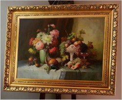 Pałacowa Martwa Natura z Bażantem - A. Höppner XIXw.