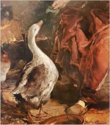 GOSPOSIA Z GĘSIAMI - DICKMEIS GERHARD (HEINSBERG 1918 - 1978 JÜLICH)