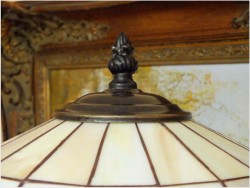 MOSIĘŻNA  BAROKOWA DUŻA SALONOWA LAMPA TIFFANY!