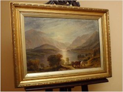 ROMANTYCZNY KRAJOBRAZ - John LANGSTAFFE (British,1849-1912) No:1