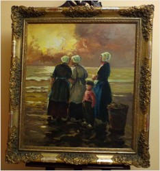 OCZEKIWANIE NA BRZEGU MORZA - Harry Haerendel (1896 - 1991)