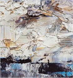 Tajemnicza Leśna Rzeka w zimowym krajobrazie - H. Fischer  62. (Technika Szpachlowa)