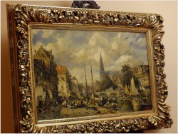 POLECAMY! ANSICHT VON ANTWERPEN - MAX GAISSER (AUGSBURG 1857-1922 MUNICH)