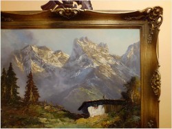 POLECAMY! KRAJOBRAZ ALPEJSKI! - HERBERT UERPMANN, ( Barmen 1911 - 1996 Düsseldorf)