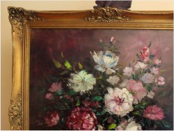 RARYTAS! KWIATY W NIEBIESKIM  WAZONIE ~ Prof.Adjez BAHMAN (1941)