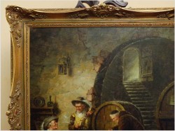 MALARSTWO AUKCYJNE! PRÓBA WINA U MNICHA ! org HEIN VAN DOREN ur. 1930r