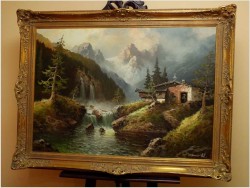 WASSERFALL IM PITZTAL ~ GUSTAW WEISS/GUWE