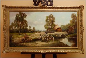 POLECAMY! PASTERZ OWIEC - org. EUGEN OTTERBACH 1907r.