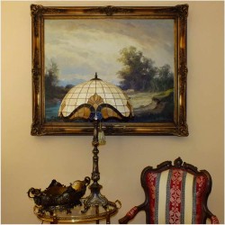 POLECAMY! DUŻA SALONOWA LAMPA TIFFANY