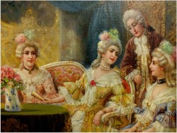 Polecamy! Scena Rokoko - Stephan Sedláček (1868-1936 Wien)