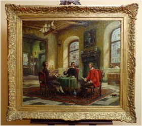 POLECAMY MALARSTWO AUKCYJNE! ROZMOWA PRZY STOLE - JÖRG SOMMER *1881 NEUSS