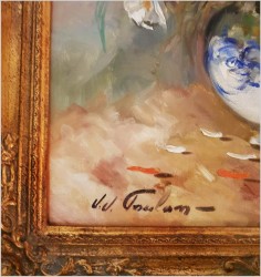 KWIATY W WAZONIE - JEAN JACQUES FOULON (1923-1980)