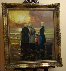 OCZEKIWANIE NA BRZEGU MORZA - Harry Haerendel (1896 - 1991)