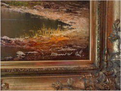 Wspaniałe malarstwo! Bergsee Monte Bivera - Gustaw Weiss/Guwe (1886-1973)