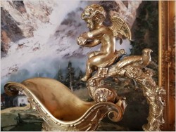 Piękny Komplet z Brązu, Dużych Pałacowych Amfor z Putto (20kg)