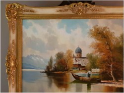 Rybak z Widokiem na Fraueninsel, Chiemsee - Helmut Stadelhofer (1914- 1979)