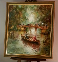 Parkowa Scena Rodzajowa - Oryg.Christian Jereczek (Henriot) *1935