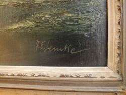 REALISTYCZNY KRAJOBRAZ ALPEJSKI - J.E.LEMKE *1916r. (80x60)