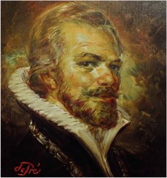 PORTRET MUSZKIETERA! org Prof. Willi DEPRÉ (1922-1995r.)