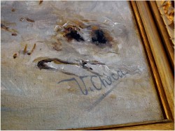 WYJAZD Z ZAMKU ~ ULPIANO CHECA  SANZ (Spanish, 1860-1916)