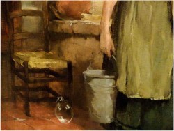 SCENA RODZAJOWA! DICKMEIS GERHARD (1918-1978r.)