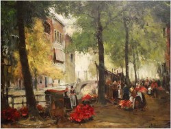 MEGA RARYTAS! BLUMENMARKT AMSTERDAM ~ ORG. GERHARD DICKMEIS (1918-1978)