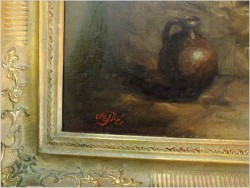 Duże malarstwo! Próba wina - prof. Willi Depré (1922-1995) Pieczęć lakowa!