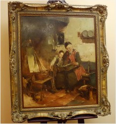 MALARSTWO RODZAJOWE! DICKMEIS GERHARD (1918-1978r.)