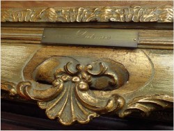 GOSPOSIA Z PSEM W SPIŻARNI, OBRAZ OLEJNY - DICKMEIS GERHARD (Heinsberg 1918 – 1978 Jülich)