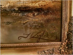 Duży Obraz! Tajemniczy Las - Josef Kugler *1913 (Österreich) Rozmiar XXL