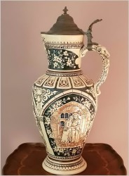 BIROFILISTYKA! POLECAMY KOLEKCJONERSKI KUFEL, DUŻY DZBAN PIWNY (3LIT. KATALOG NR:978) *1880r.