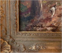 WYJĄTKOWY OBRAZ! WYJAZD NA POLOWANIE - KARL MOHR *1922