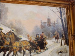 WYJAZD Z ZAMKU ~ ULPIANO CHECA  SANZ (Spanish, 1860-1916)