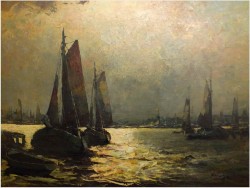 RARYTAS! NOKTURN MARYNISTYCZNY ! org HELMUT KALUZA 1912-1984 HAMBURG